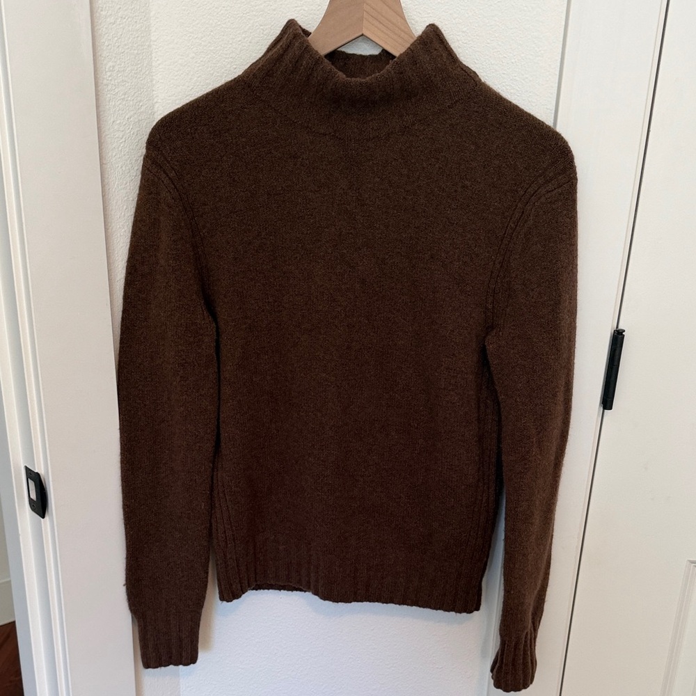 J. Crew Chocolate Brown Turtleneck Sweater